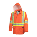 'The Rock'' Hi-Viz Waterproof Safety Jacket - Hi-Viz Orange
