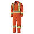 Orange Quilted Safety Coveralls